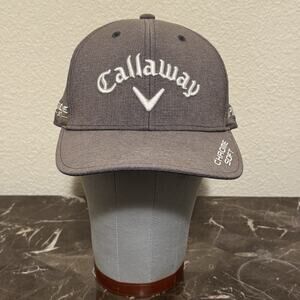 Callaway Chrome Soft Rogue Odyssey Tour Authentic Gray Strapback Golf Hat Cap